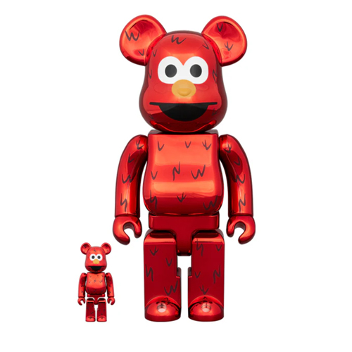 베어브릭 BE@RBRICK 엘모 크롬 400% 100%